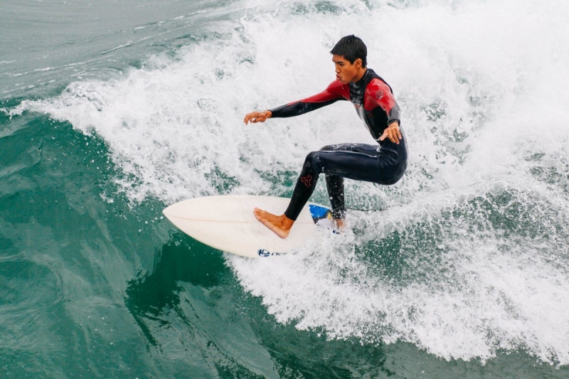 Surfer at Pacific Beach