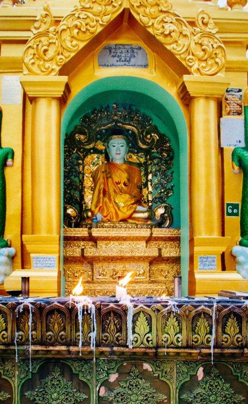 Buddha and candles