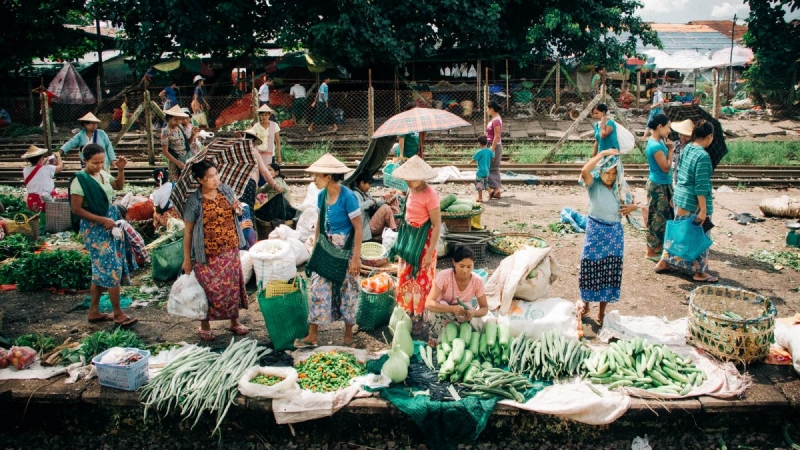 Yangon Station Markets