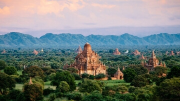 Sunset in Bagan, Myanmar