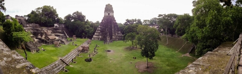 Panorama Templo Jaguar Tikal National Park