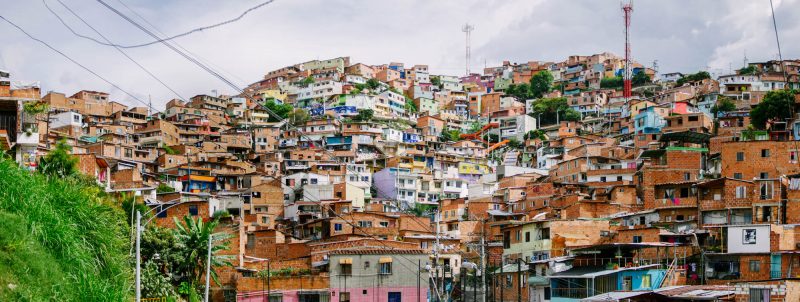 Panorama of Comuna 13 heart