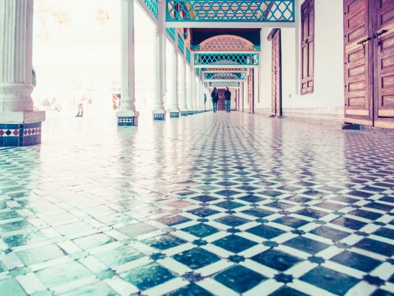 Courtyard at El Bahia Palace, Marrakesh, Morocco