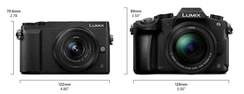 Lumix GX85 vs G85 Size Comparison