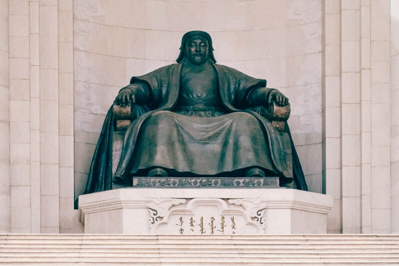 Genghis Khan in Sukhbaatar Square