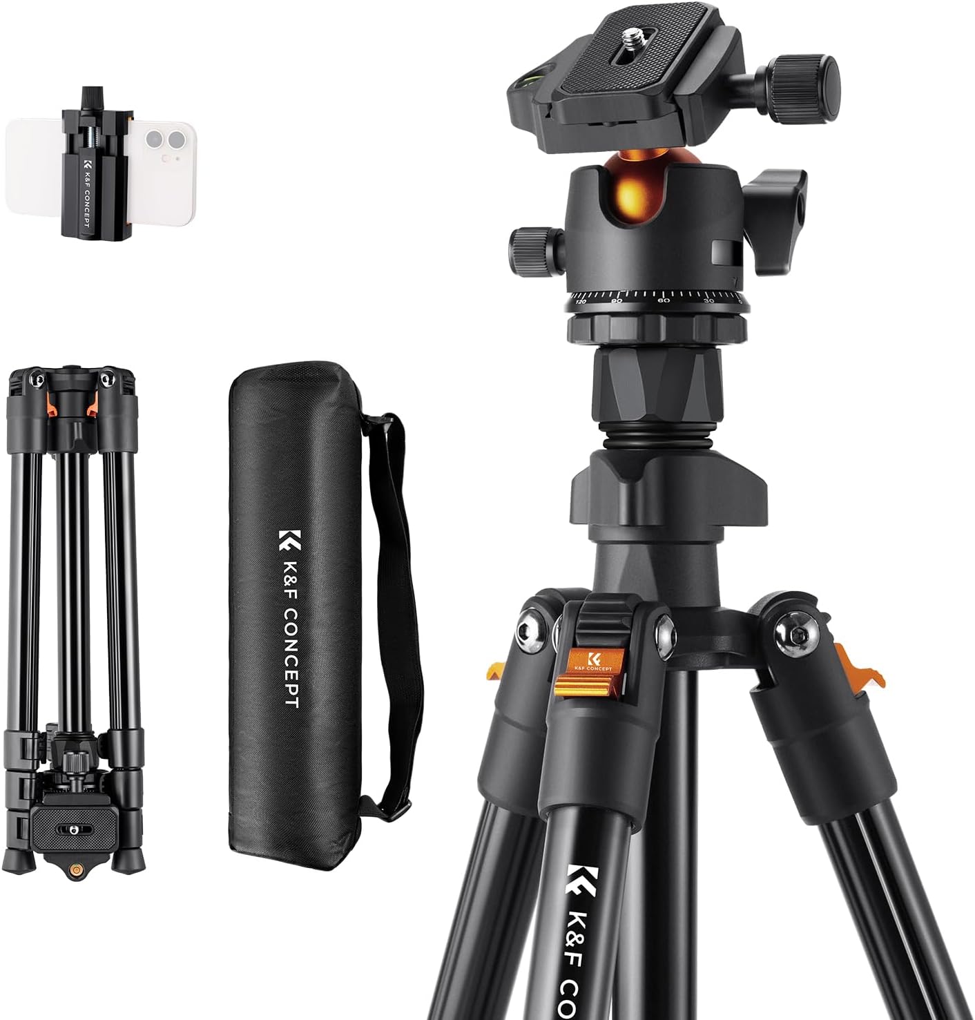 K&F CONCEPT 64 inch Tripod